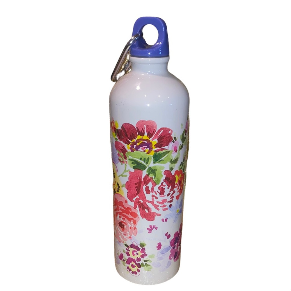Pioneer Woman Stainless Steel 25oz Reusable Water Bottle w/ Lid & Clip - Floral